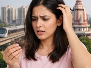 Why Is My Hair Falling Suddenly? Causes & Solutions in Dwarka | Dermaheal Clinic